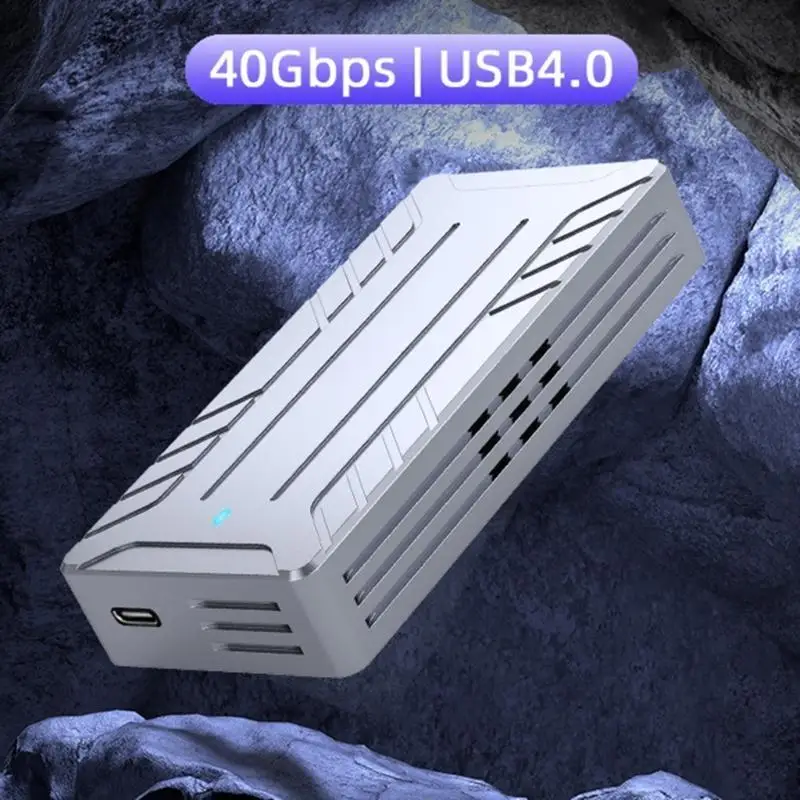 R53C NVME SSD Cubo USB4.0 40Gbps Caja disco sólido externo NVME a 4 Caja accionamiento Typec Aluminio - imagen 3