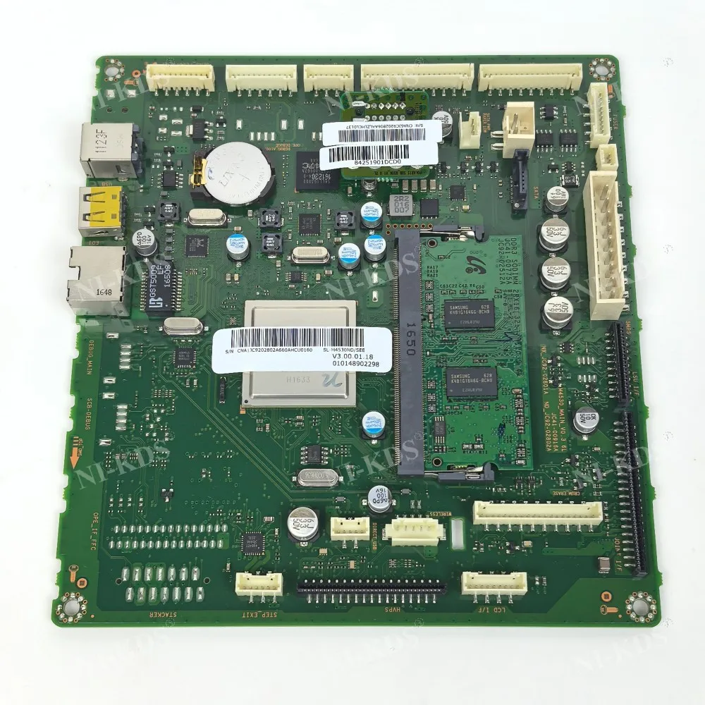 Placa principal JC92-02802A para Samsung SL-M4530ND, M4530ND, ver versión, USB