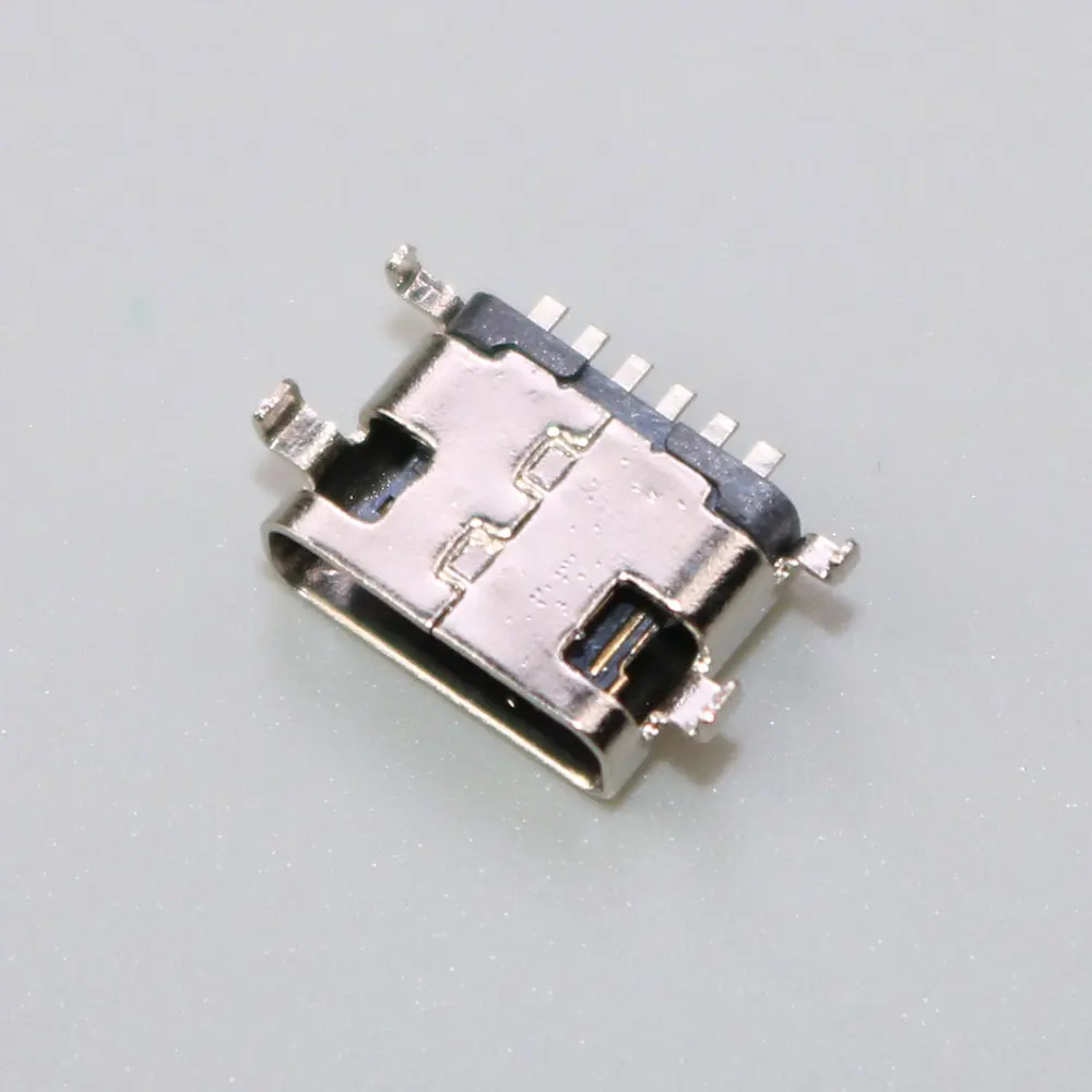Conector de enchufe USB tipo C SMT de 6 pines, placa de plomo USB 3,1 tipo C, DIP SMD 0,8 para diseño de PCB, puerto de carga de alta corriente DIY - imagen 5
