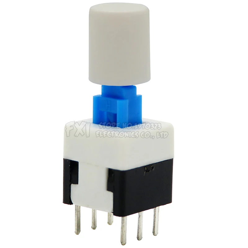Kit de microinterruptores de botón de 6 pines, set de 10 unidades con tapa de 8x8mm, autoreinicio, pulsador momentáneo, potencia táctil, 8x8mm, 20 unidades - imagen 3