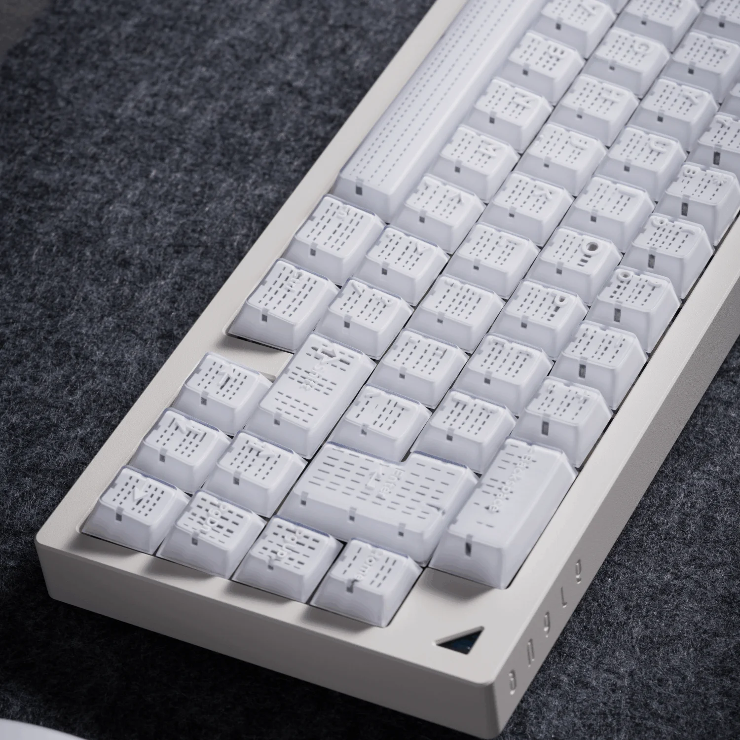 Domikey-teclas esmaltadas con perfil de cereza, teclas retroiluminadas abs de doble disparo para teclado mx poker 87 104 xd64 xd68 BM60 BM65 BM68 BM80 - imagen 3