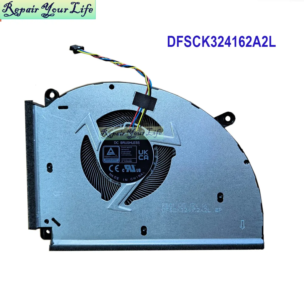 Ventilador de GPU para CPU de portátil ASUS, G814, G834, ROG Strix, G814J, G814JU, G834JZR, G834JYR, 13NR0CG0P04011, 13NR0IP0P01011, 6033B0121801 - imagen 2