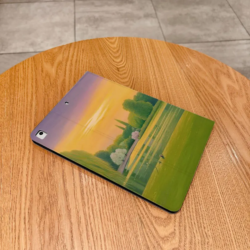 Funda con estampado de puesta de sol aliento junto al lago para iPad pro 10/11 pulgadas 2020/6a/7a /8a /Air 3a/Air 4a/9a generación/Air 5a generación 20 - imagen 4