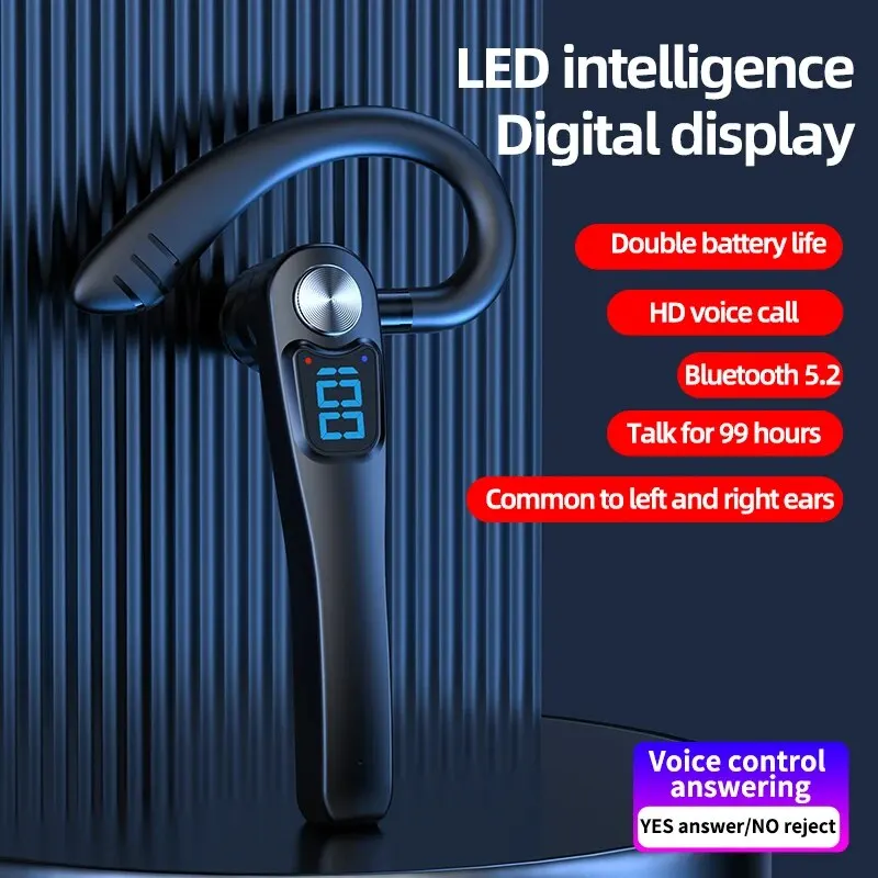 Auriculares inalámbricos con micrófono Auriculares Bluetooth ENC Cancelación de ruido Auriculares manos libres Busines Auriculares conducción