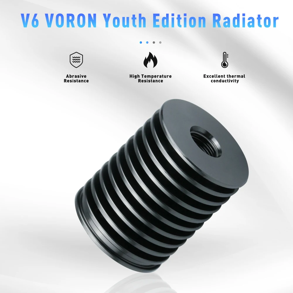 Disipador caliente V6 para Voron, Kit Hotend volcán de aluminio resistente a altas temperaturas, radiador Voron, pieza de repuesto para impresora 3D, disipador caliente - imagen 3