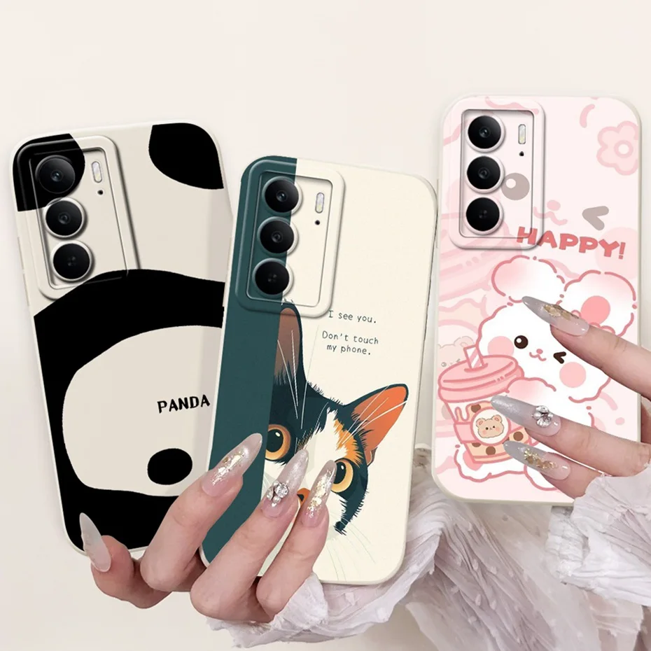 Nuevo diseño de moda para Realme C75 C65 2024, funda protectora de lente para teléfono RealmeC75 C65 4G, fundas de gelatina de silicona suave - imagen 5