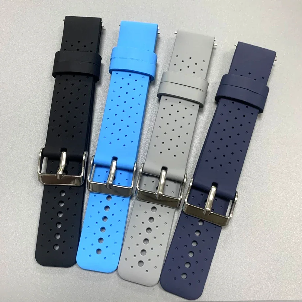 Correa de reloj inteligente transpirable para COROS PACE Pro 3 2 APEX 2 Pro 42mm 46mm banda deportiva para TicWatch GTW 20mm 22mm pulsera de silicona - imagen 4