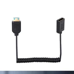 Adaptador HDMI Macho a Hembra Plano 90° 8K 60Hz Micro/Mini