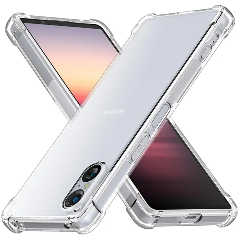 Funda de teléfono transparente de TPU para Sony Xperia 1 VII VI V 5 IV 10 III II funda protectora a prueba de golpes Fundas Capa Coque - imagen 2