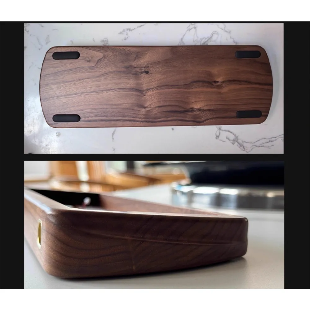 Kit de teclado de madera de nogal NULL68, Kit de teclado mecánico personalizado inalámbrico de tres modos, accesorios de juego de oficina de 68 teclas, soporte a través de - imagen 5