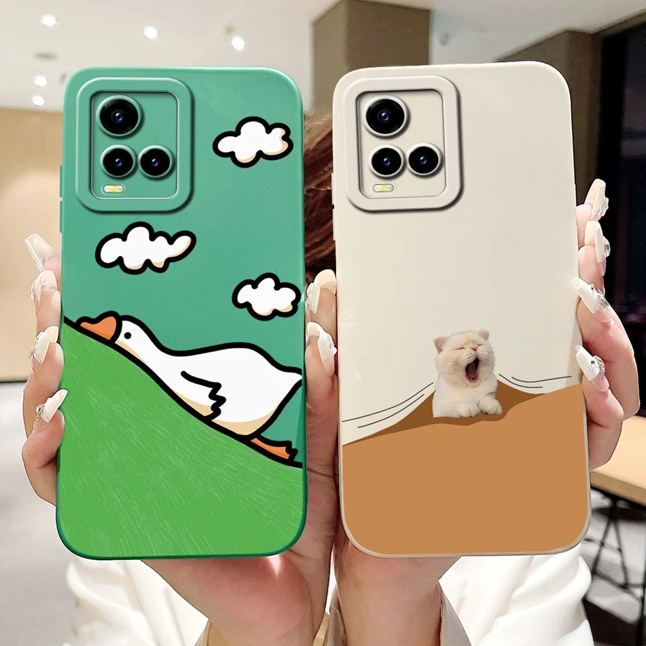 Para Vivo Y33s 4G funda Vivo Y21 Y21s Y21t lindos animales cubierta de dibujos animados suave TPU funda de teléfono para Vivo Y21s Y 21 t VivoY21 Fundas Capa - imagen 4