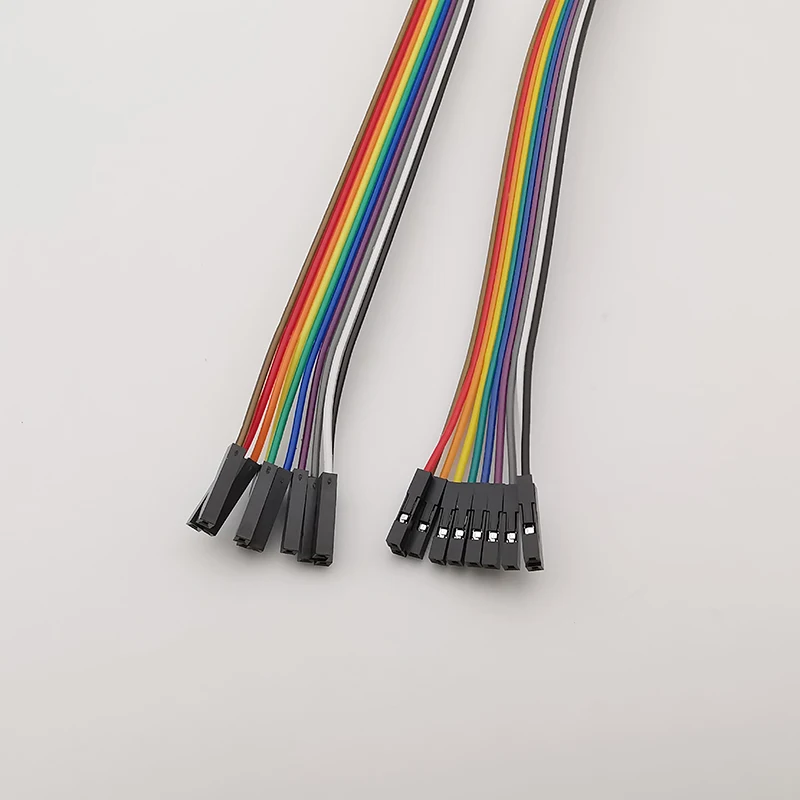 Clip de gancho de prueba plano de 20CM, analizador lógico, pinza de Cable, Kit de abrazadera de Cable de prueba, amarillo/rojo/negro/verde/blanco/azul - imagen 2