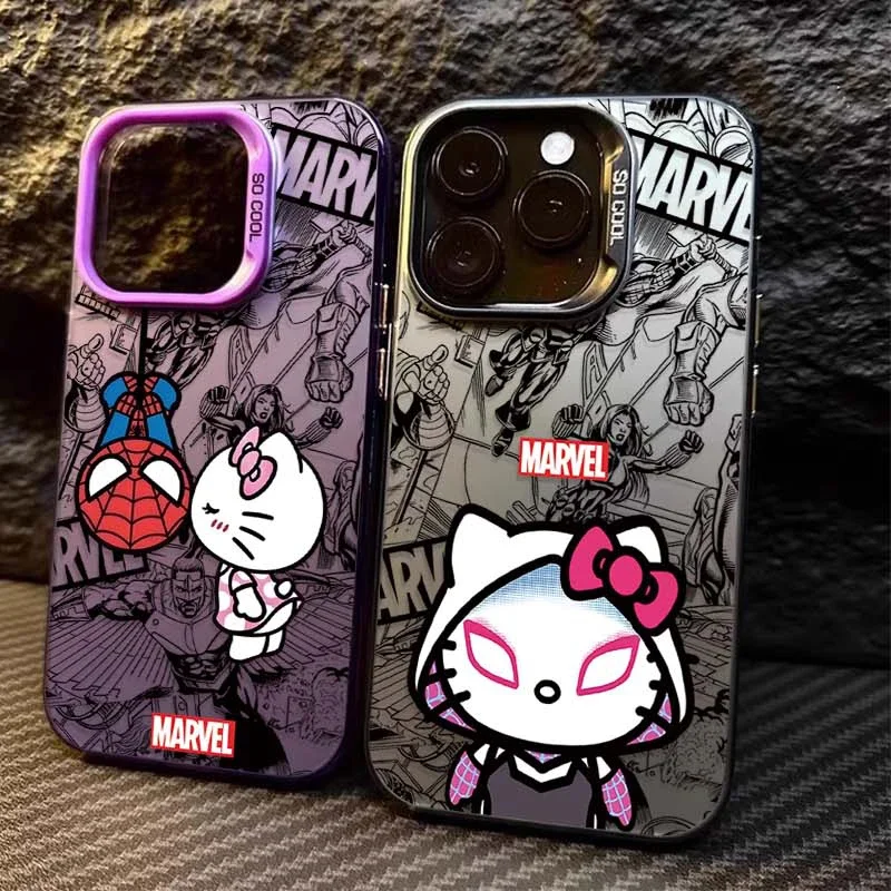 Funda con revestimiento de Anime divertido Marvel Spider Man para Xiaomi Redmi Note 13 12 11 Pro Plus 4G 5G 12S 11S 10S 10 9 9S 8 12C 13C A3 Capa - imagen 2