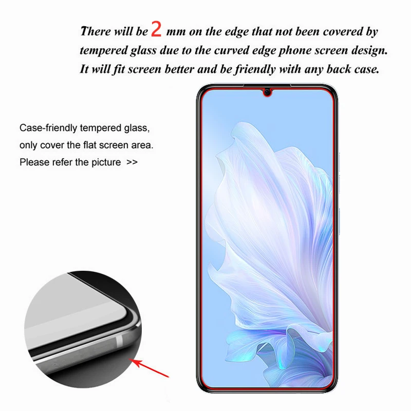 Para Oukitel C50 vidrio para Oukitel C50 5G vidrio templado 6,8 pulgadas transparente HD Protector de pantalla para Oukitel C50 película de lente - imagen 3