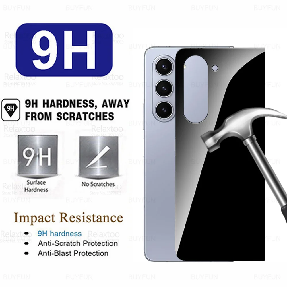 Vidrio trasero 9H para Samsung Galaxy Z Fold5, vidrio templado ZFold 5 Fold4 Fold3 Fold 3 4 ZFold5 5G, Protector de pantalla, película de lente de cámara - imagen 3