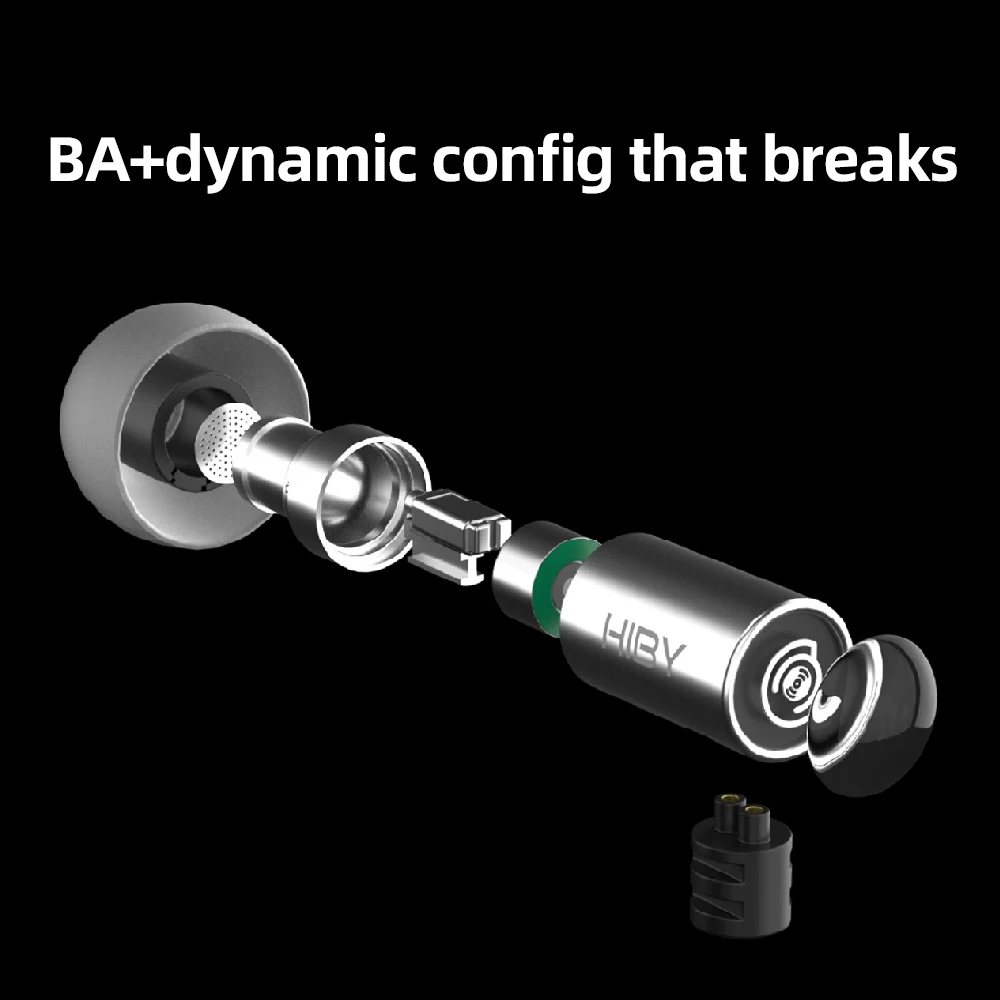 HiBy-auriculares híbridos Thor 1DD + 1BA, cascos HiFi IEM con 2 pines 0,78 desmontables, Monitor, para Android, juegos, PC - imagen 3