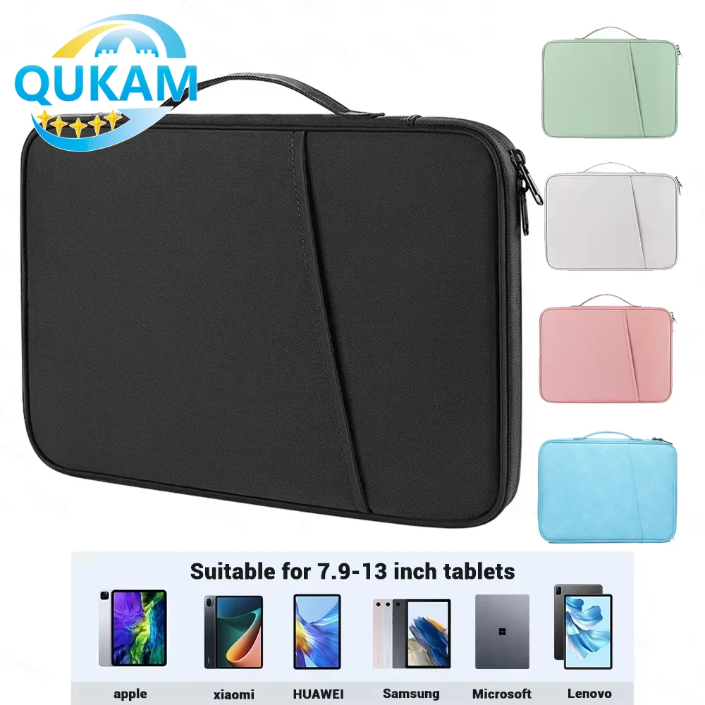 Bolsa portátil para iPad Pro 11 12,9 iPad 7 8 9 Gen Air 4 5 iPad Tablet bolsa para Samsung Galaxy Tab S7 FE S8 S9 Plus A8 S6 Lite - imagen 2