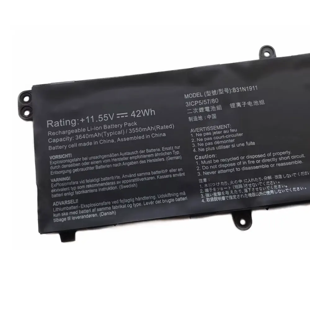 Nueva batería de ordenador portátil B31N1911 para ASUS VivoBook Flip 14 TM420IA TP470EA M413DA M413DA-EK162T M413DA-EK007T X421DA X421EA C31N1911
