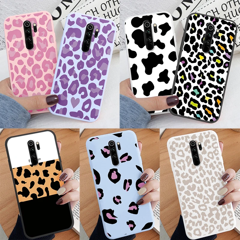 Funda para Redmi Note 8 Pro, funda trasera de silicona suave TPU, funda protectora para Redmi Note8 Pro, parachoques pintado de leopardo