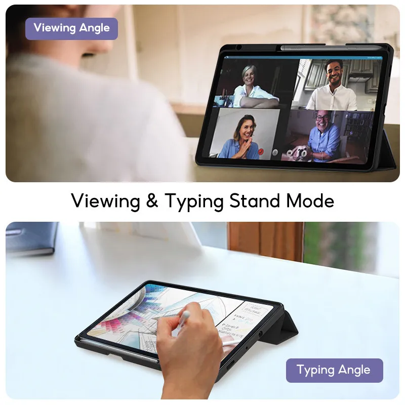 TBTIC para Samsung Tab Case S6 Lite P620 P625 2024 P613 P619 P610 P615 10,4 con ranura para portalápices - imagen 3