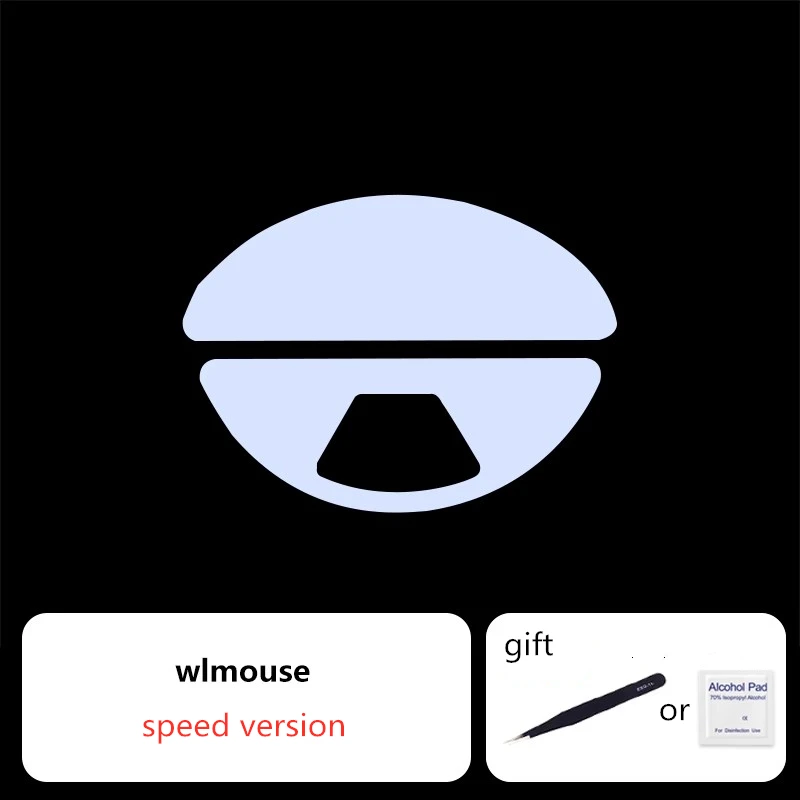 1 Juego de patines de ratón ultrafraglide para WLmouse Beast, Control de freno medio, pies de ratón de velocidad, versión ICE, deslizan los pies de PTFE - imagen 5