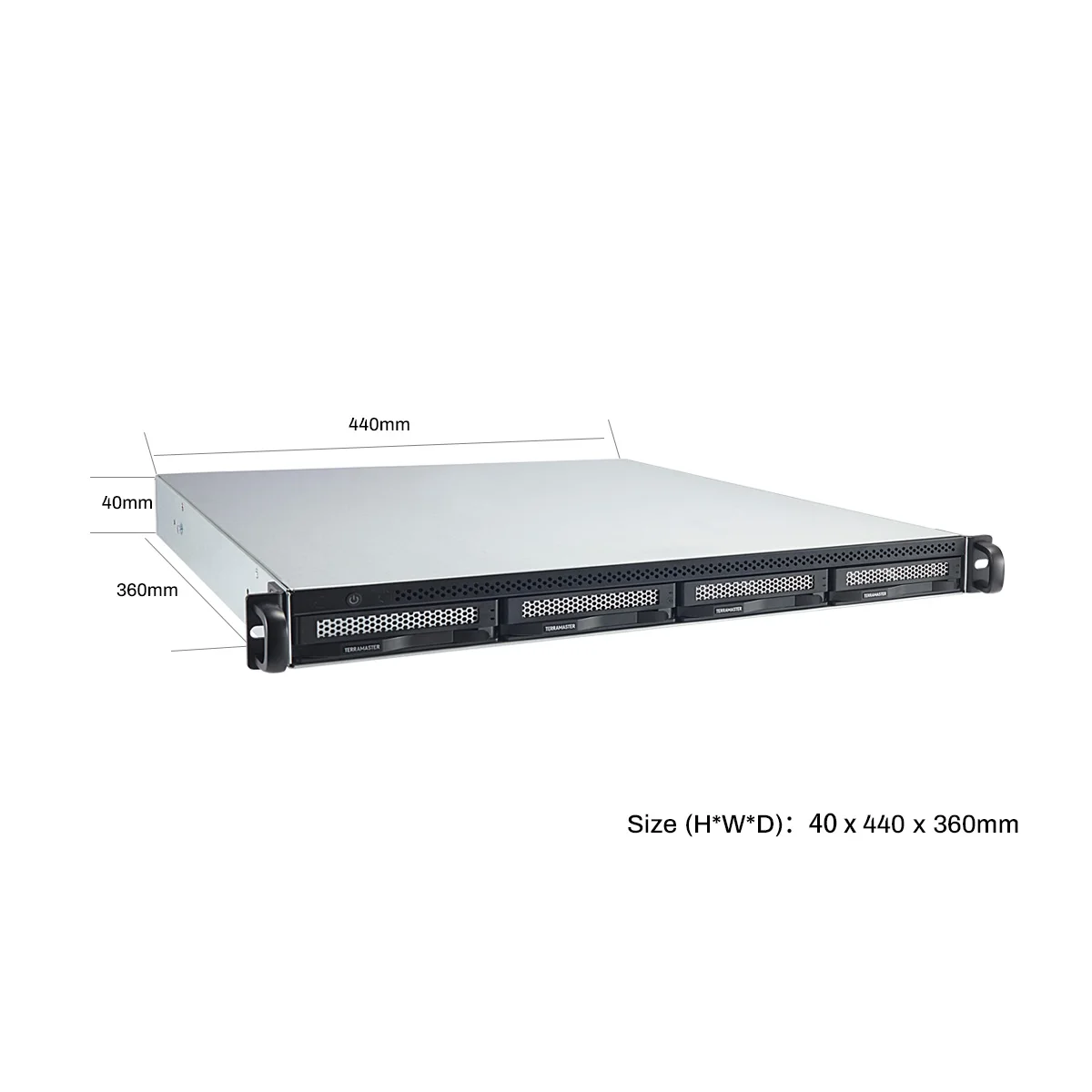TERRAMASTER U4-423 2.5GbE NAS Rackmount 1U 4-Bay, alto rendimiento para SMB con N5105/5095 CPU de cuatro núcleos, memoria DDR4 de 4GB - imagen 3