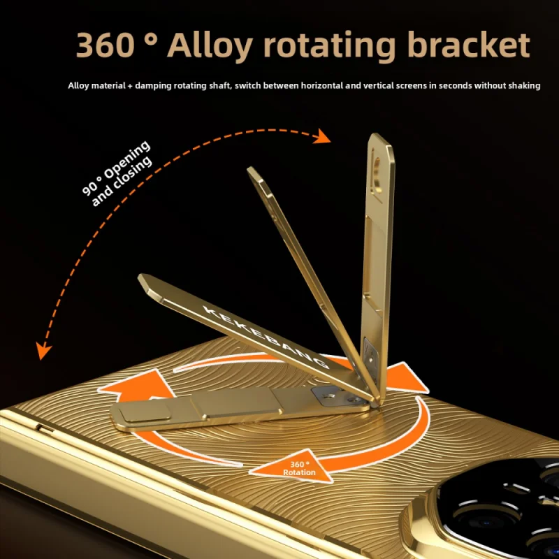 Para Huawei Mate X6 X5 funda de lujo dura dorada bisagra media soporte pluma funda protectora trasera para Huawei Mate XT X6 X5 Shell - imagen 4