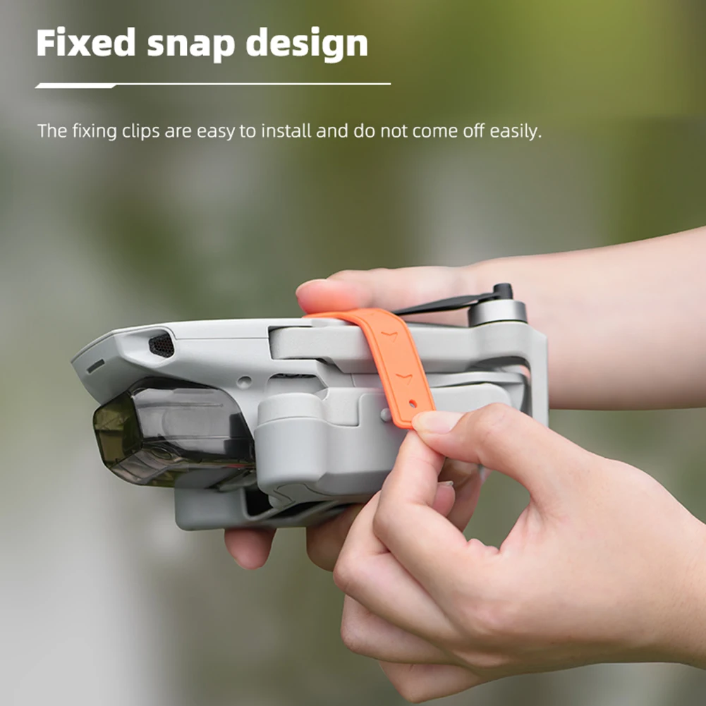 Estabilizador fijo de hélice, cuchillas protectoras portátiles, correa de hoja, protector fijo, accesorios para Dron para DJI Mini 2/Mavic Mini