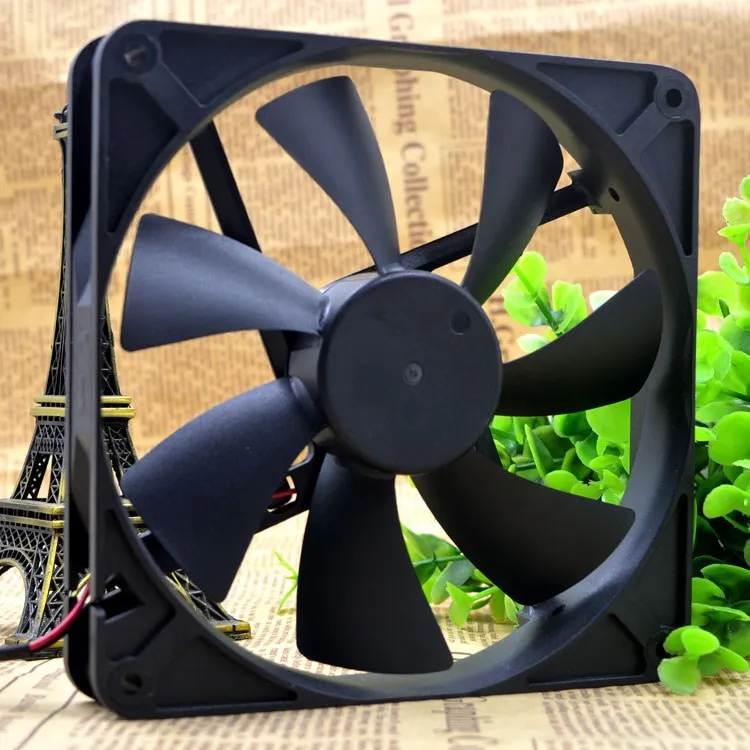 Ventilador de refrigeración D14BH-12, Enfriador de 140mm, 140x140x25mm, 4 cables, PWM, 2500RPM, 0,35 a, para Yate, ordenador silencioso, chasis, Cpu - imagen 2