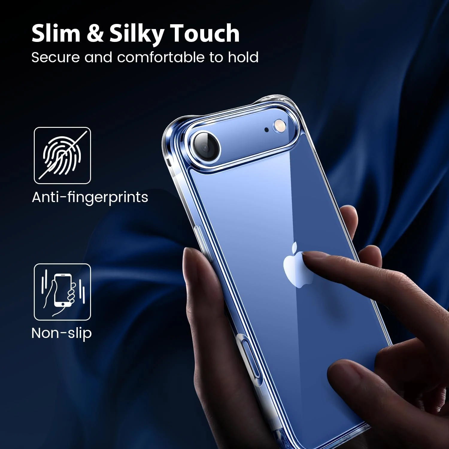 Funda protectora transparente antiamarillado para iPhone Air 17 Pro Max 16 Plus 15 iPhoneair, accesorios de cubierta de teléfono con parachoques a prueba de golpes - imagen 3