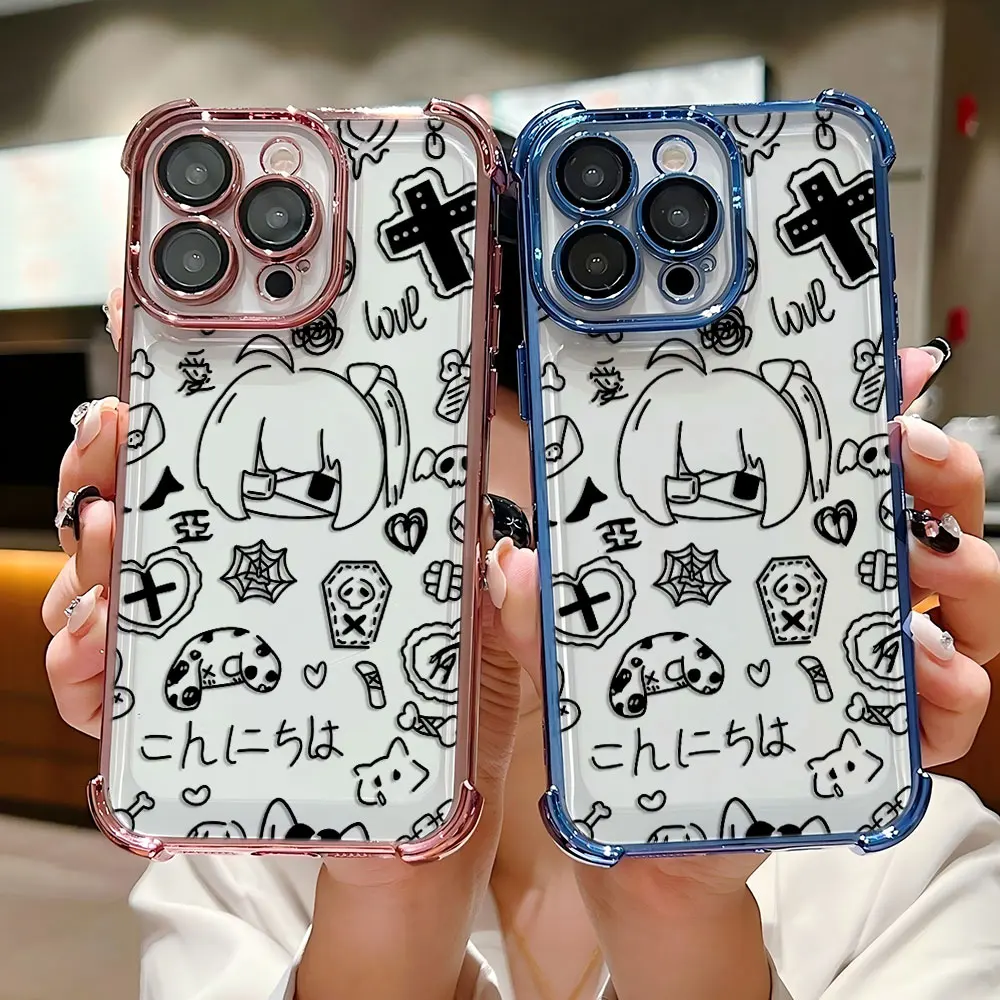 Funda chapada de cómics Takanashi Rikka para Oppo Reno12 Reno11 Reno10 Reno8 Reno7 Reno6 Reno5 Z F T Pro Plus 4G 5G cubierta de Airbag - imagen 4