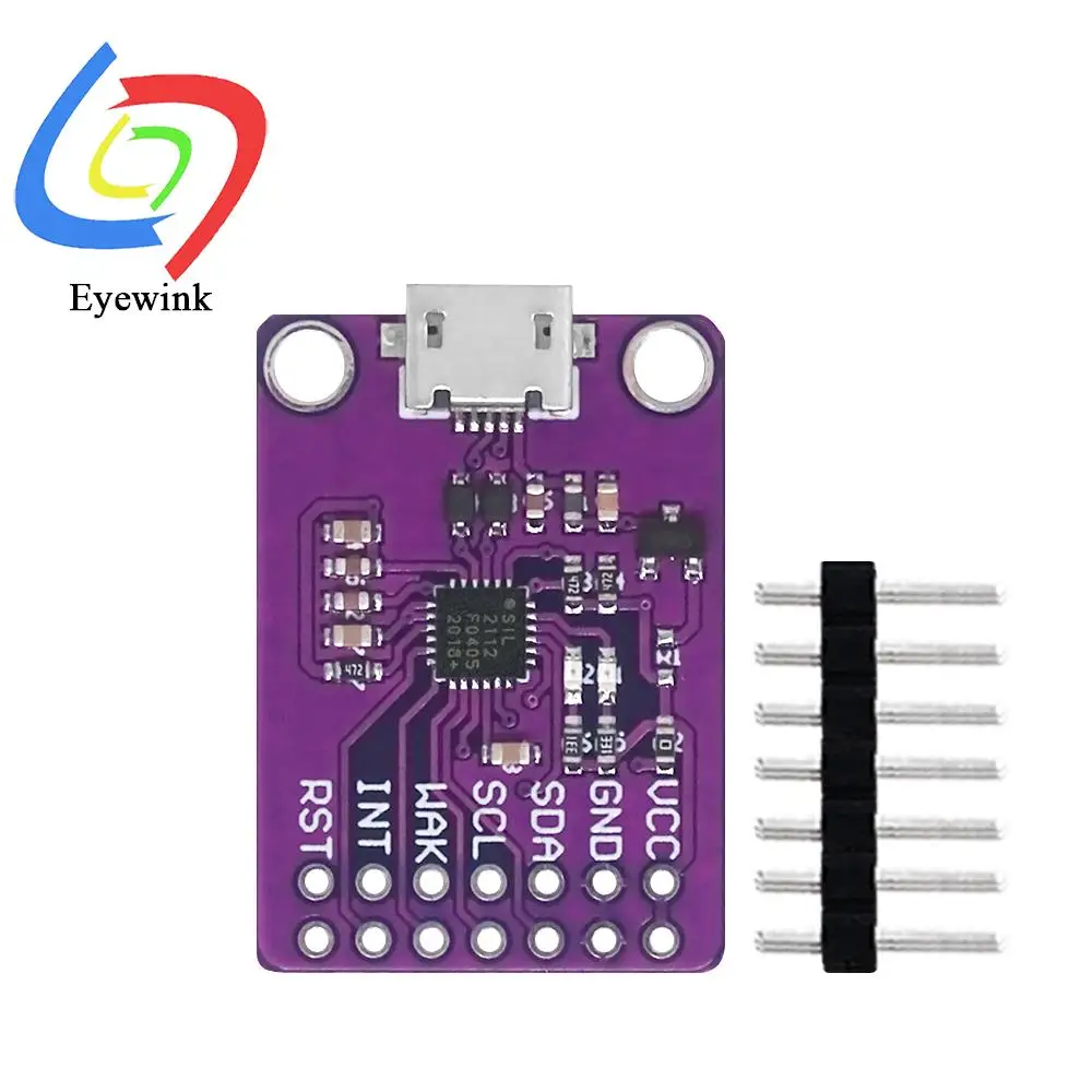 Placa de depuración Micro USB CP2112, módulo de comunicación USB a SMBus I2C para Arduino - imagen 5