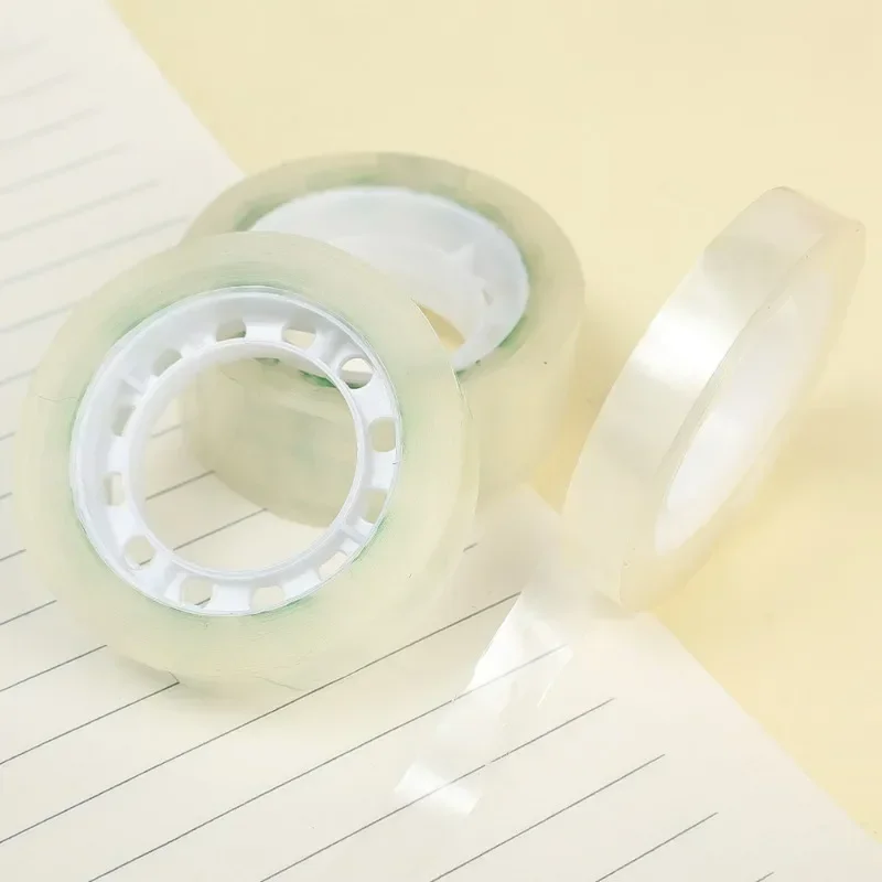 10-1 rollos de recambios de cinta transparente, recambios de cinta transparente para dispensador, cintas invisibles para oficina, hogar, suministros escolares, 18/12/8mm - imagen 3