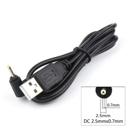 Cable de alimentación de 5V CC, USB A macho A 2,5mm x 0,7mm, Cable de alimentación macho para enrutador, luz LED, altavoz, pequeños electrodomésticos y más