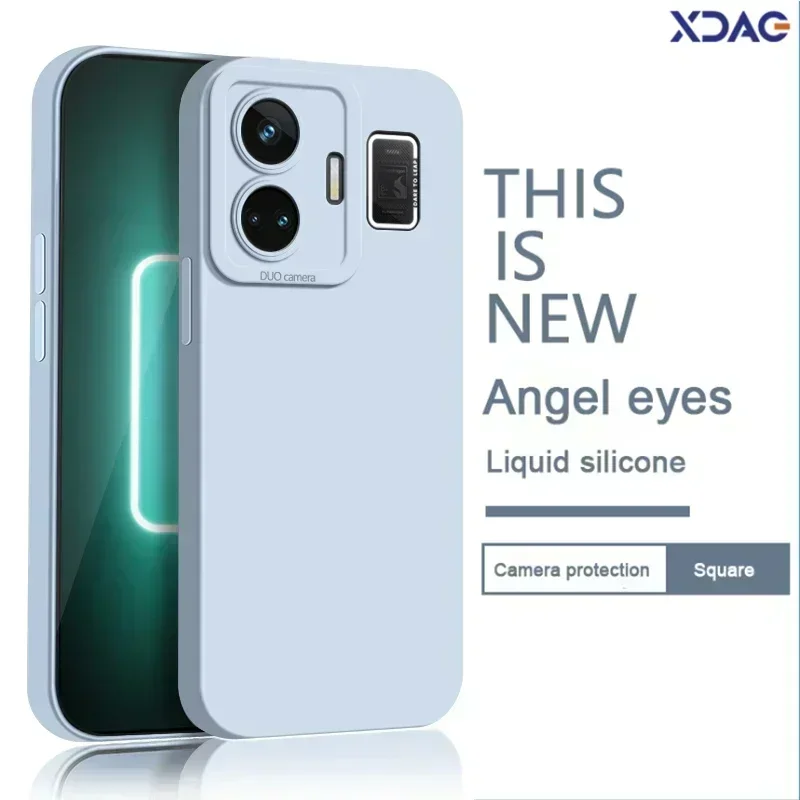 Funda Silicona Líquida Realme GT Neo5 – Protección Antigolpes con Ojos de Ángel