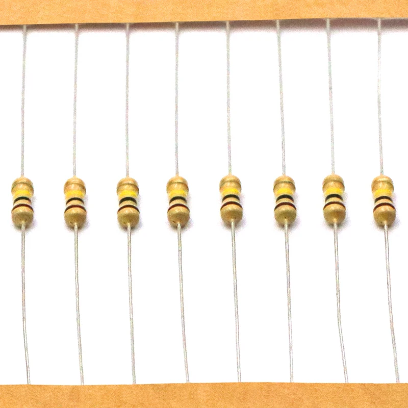 100pcs 1/4W Carbon Film Resistor 100Ω~220KΩ 5% Resistance 100 120 300 330 1K 1.5K 2.2K 3.3K 10K  20K 100K 150K 220K Ohm - imagen 5