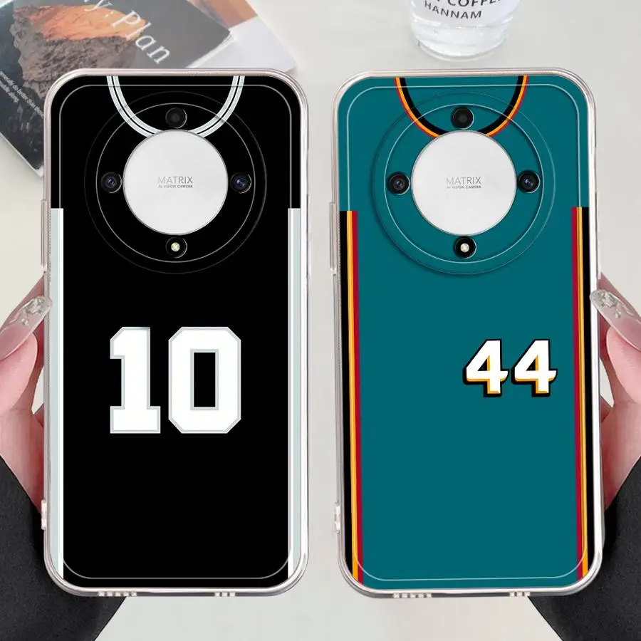 Funda de teléfono suave para Honor 90 Lite X9b X9a Y9 Prime 2019 X7b X8b diseño Digital de fútbol