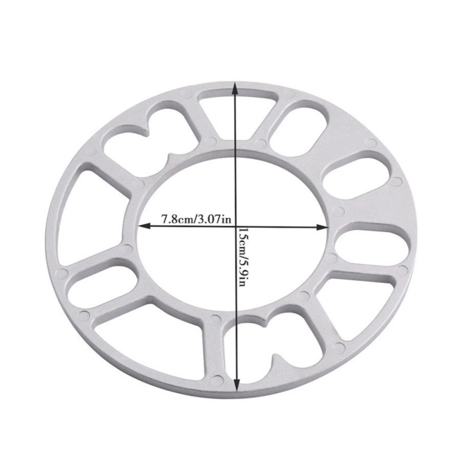 4 unids/set de cuñas espaciadoras de rueda de coche universales de aleación de aluminio, placa de 5mm apta para 4x100 4x114,3 5x100 5x108 5x114,3 5x120, accesorio para coche - imagen 4
