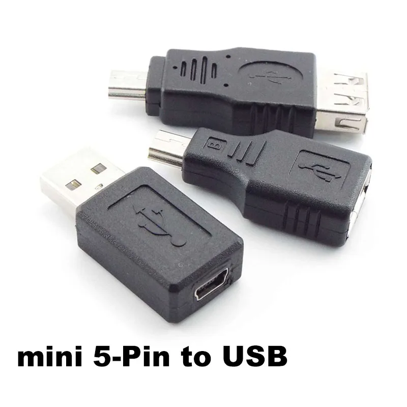 Mini USB B 2,0 A hembra macho 5 pines A USB Mini 5 pines B A hembra Jack USB 2,0 Adaptador convertidor M/F Cable de enchufe de extensión a7 - imagen 2
