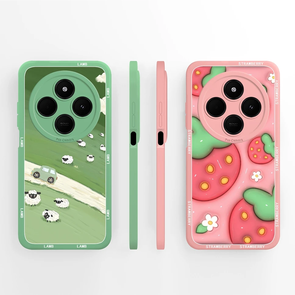 Funda para Xiaomi Redmi 14C 14R Poco C75 lindo Panda Funda protectora trasera suave para Redmi14C 14 C R Xiaomi PocoC75 4G 5G Funda Capa - imagen 4