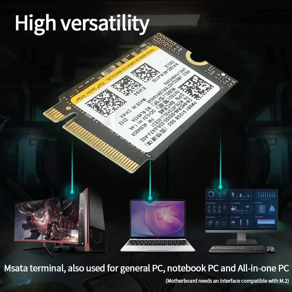 SAMSUNG M.2 2230 30mm NVMe PCIe Gen4 x4 TLC SSD PM9B1 para Thinkpad ProBook Latitude EliteBook Ideapad Inspiron - imagen 4