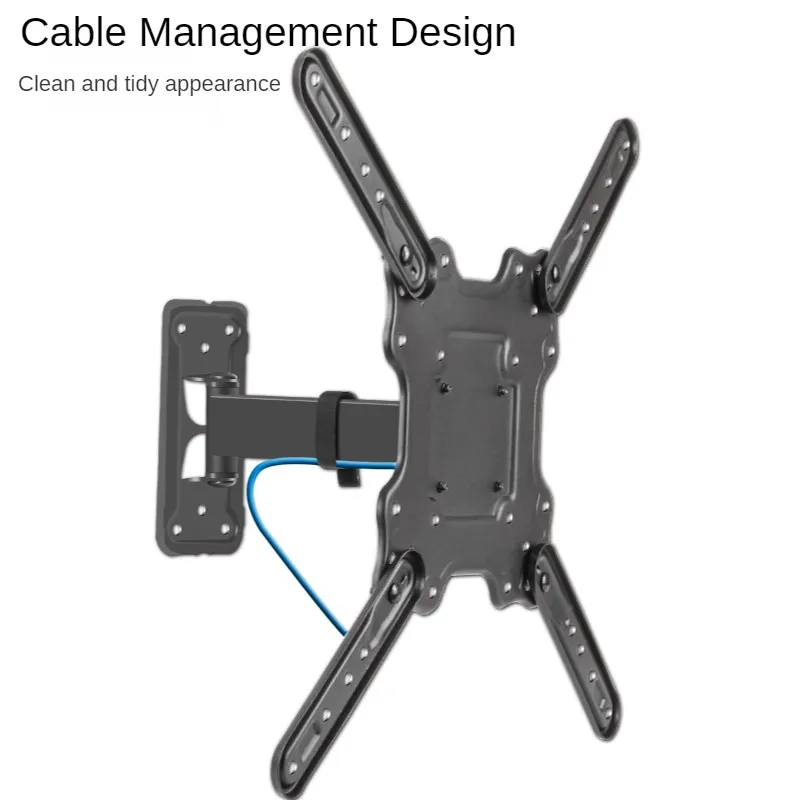Soportes de pared para TV HILLPORT - Soporte de movimiento completo para pantallas planas de 23-55 pulgadas Soporte para TV Soporte para monitor Soporte 40" P2 - imagen 4