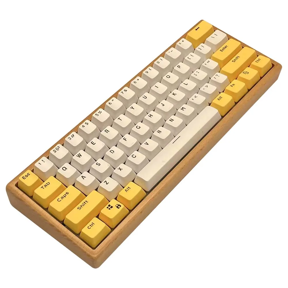 Funda Mechainical 60% de madera de haya/nogal GH60 compatible con Wooting 60HE Rakka Poker3 - imagen 5