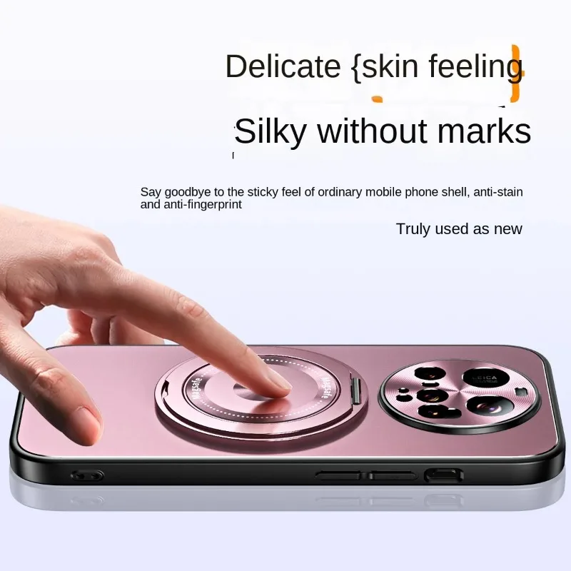 Funda magnética con soporte de anillo mate MagSafe para Xiaomi 15 Ultra 15pro, cubierta protectora de parachoques duro para Xiaomi Mi 15ultra 14 13 - imagen 5