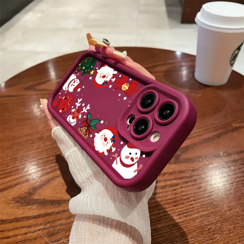 Carcasa con patrón de árbol de Navidad y estrella de dibujos animados para Xiaomi Redmi 15C 15 14C 13C 12C A5 Note 12 13 14 Pro Plus 5G 4G 10 11 11S - imagen 3