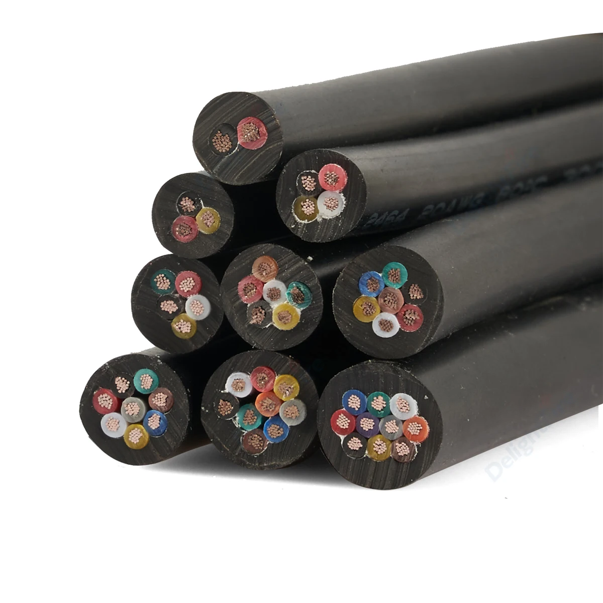 Cable enfundado Flexible 6 5 4 3 2Core Cable eléctrico 28AWG PVC cobre estañado tira de LED Cable de extensión para tira de LED RGB RGBW - imagen 2