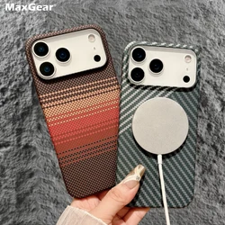 Funda MagSafe iPhone17 Air/Pro 16 15 14 Plus 13 12 Max – Fibra Carbono