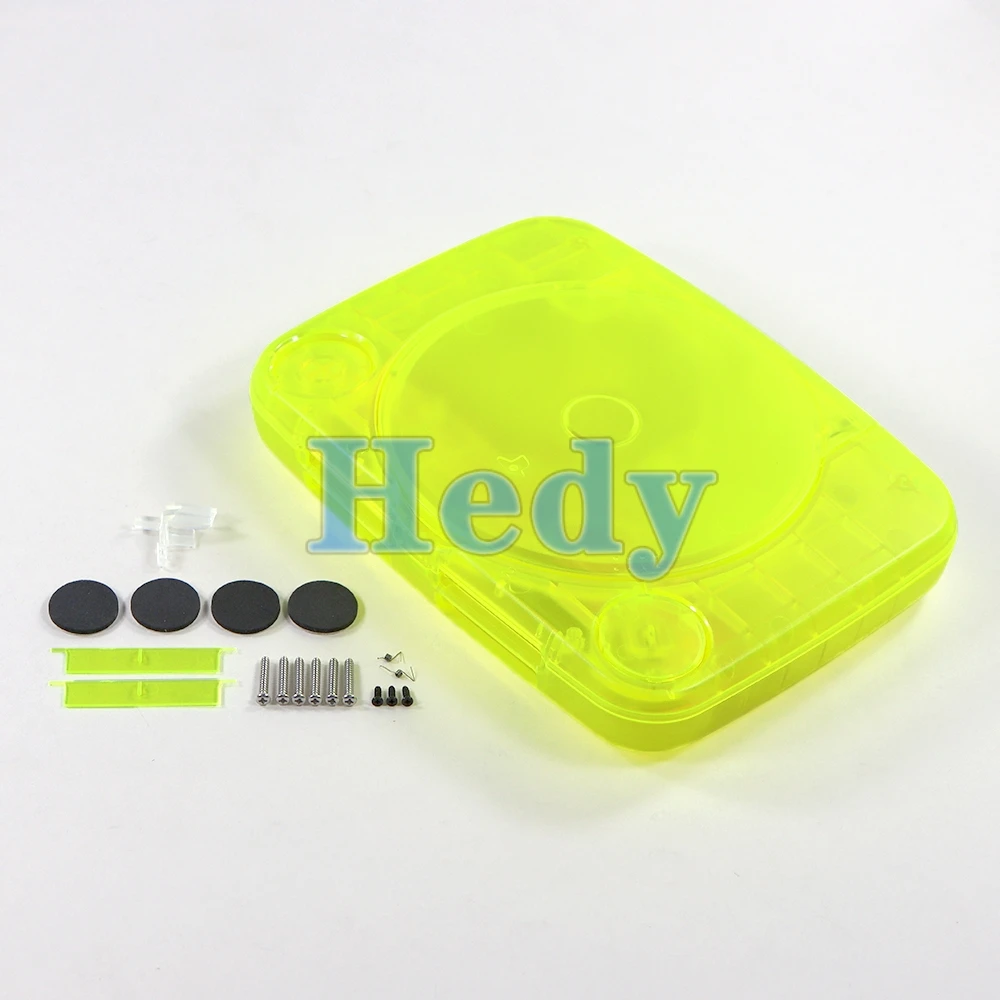 Reemplazo de 5 uds para PS1, carcasa transparente para consola de juegos PlayStation PSOne PSX con tornillos, juego completo