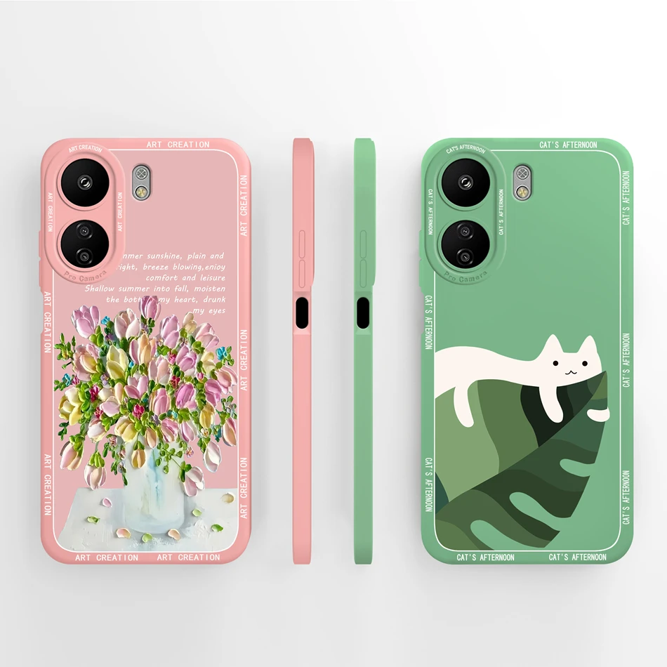 Funda pintada de caramelo para Poco C65, exquisita funda trasera suave para Xiaomi POCO C 65 4G, carcasa de teléfono anticaída de silicona líquida - imagen 5
