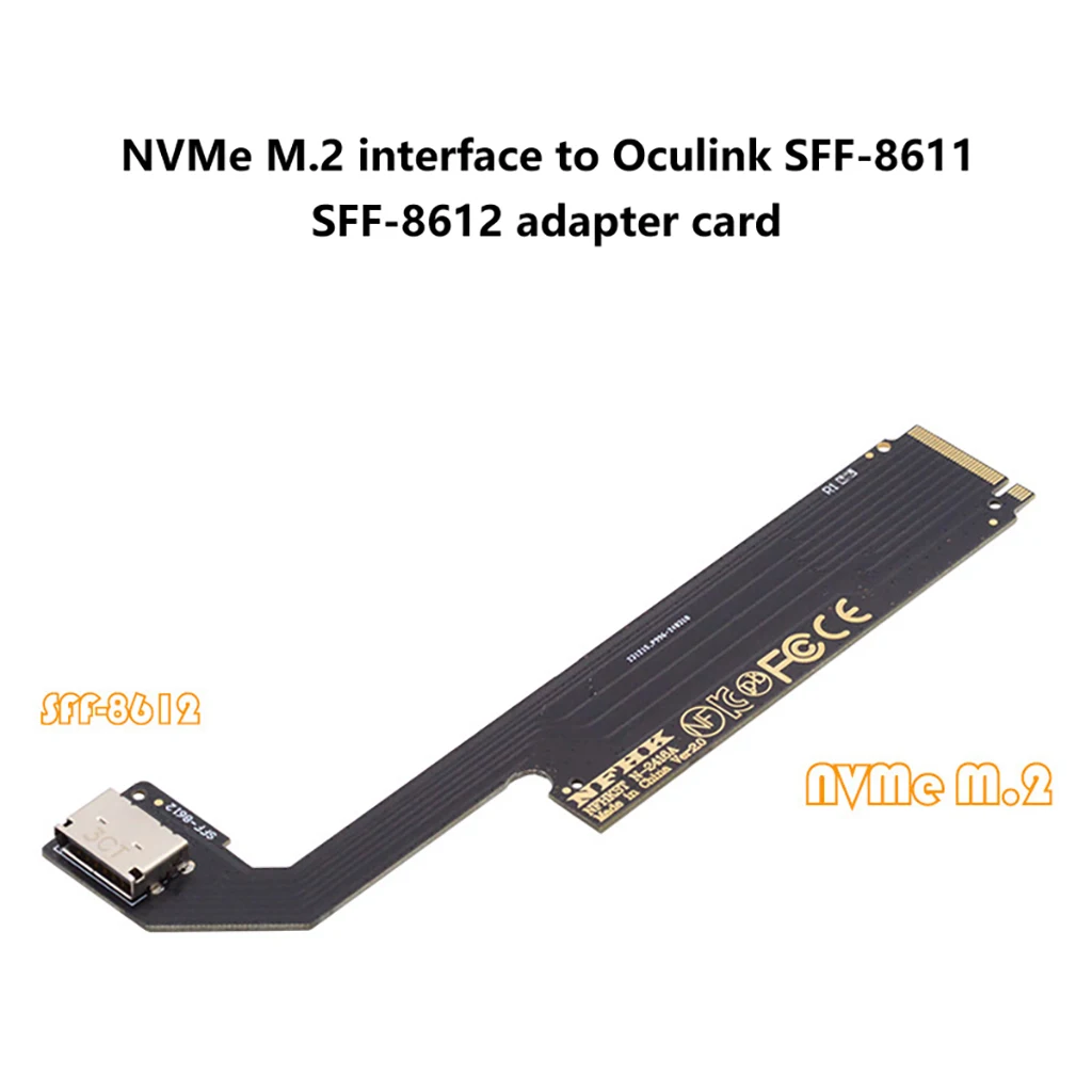 Adaptador de tarjeta gráfica externa PCI-E 3,0 4,0 M.2 M-Key a Oculink SFF-8611 SFF-8612 adaptador de Host para Thinkbook 16+ 14+ AMD8845 - imagen 4